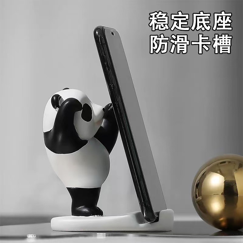 Kung Fu Bear Mobile Phone Stand Lazy Desktop Ornaments Cute Violent…