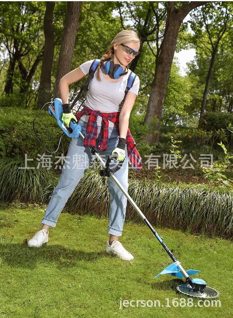 优动508电动割草机充电式农用多功能背负除草园林家用草坪打草机