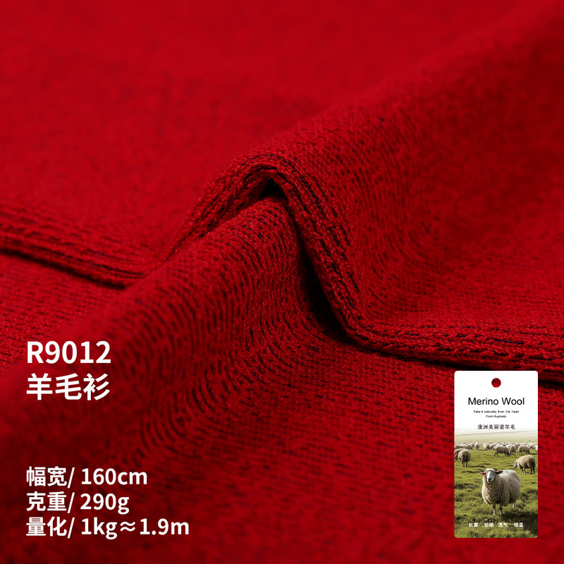 Merino wool sweater fabric 290g autumn and winter coat hoodie terry base fabric polyester nylon warm knitted fabric Merino wool sweater fabric 290g autumn and winter coat hoodie terry base fabric polyester nylon warm knitted fabric
