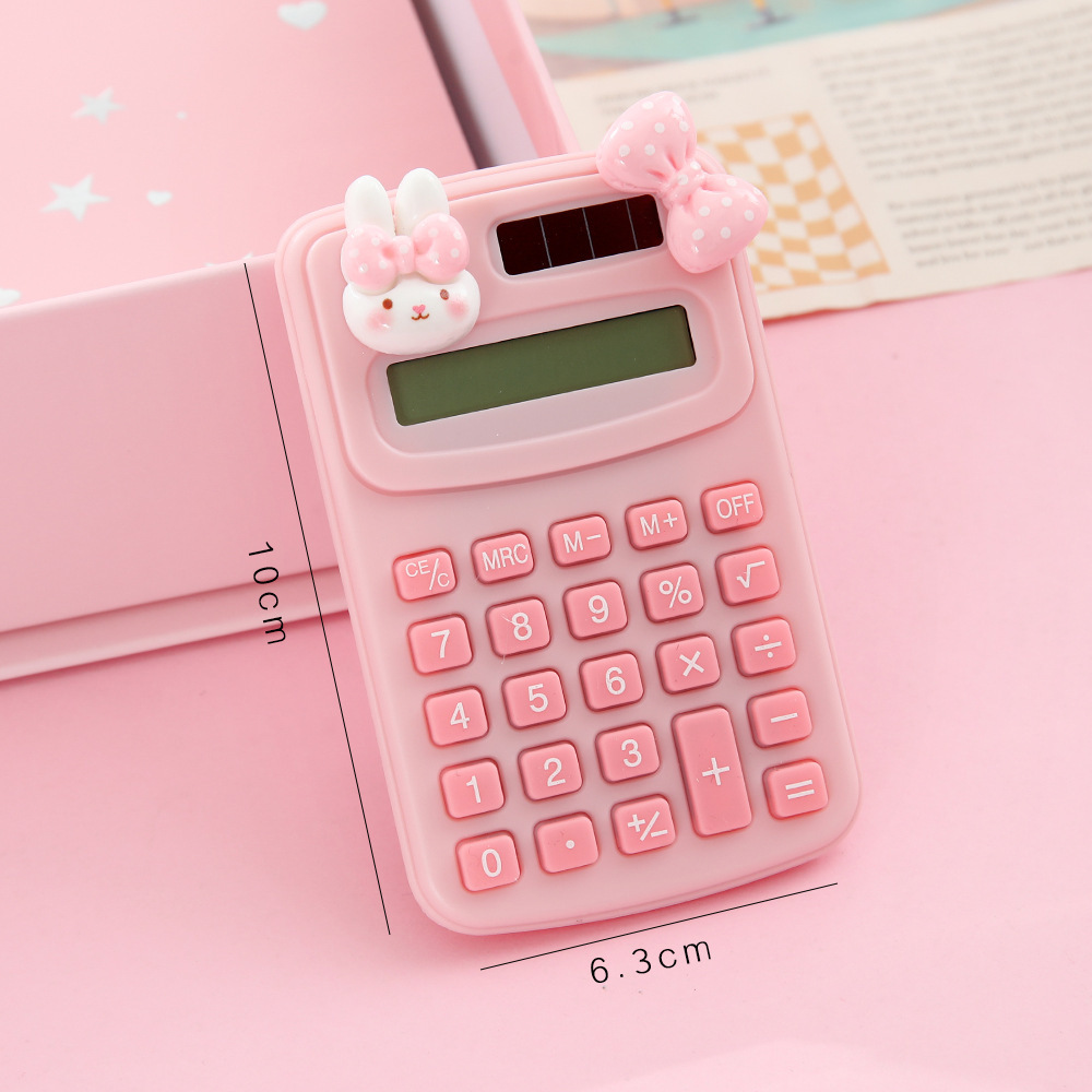 Mini Calculadora Portátil de Plástico Pantalla de 8 Dígitos para Estudiantes y Oficina