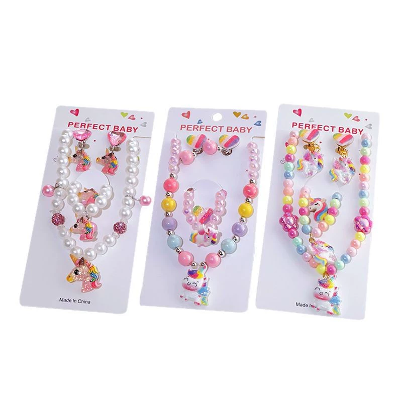 Детское ожерелье, цепочка, набор для принцессы, украшения, милый аксессуар, DIY