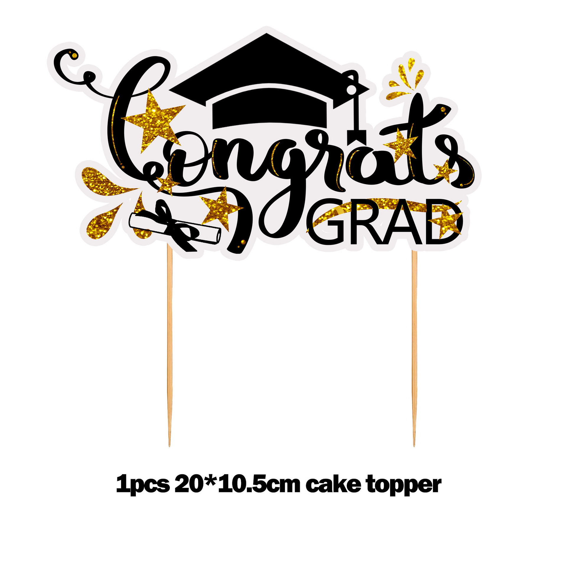 Temporada de graduación de Oro Negro tema Fiesta tire bandera espiral decoración aula foto pared graduación temporada fiesta globo Decoración