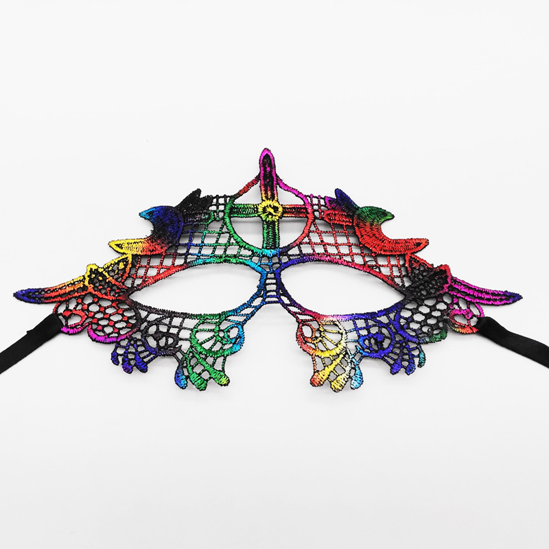 Máscaras de encaje transfronterizas, máscaras de encaje de fiestas de Halloween, máscaras de ojos especiales para carnaval de Halloween