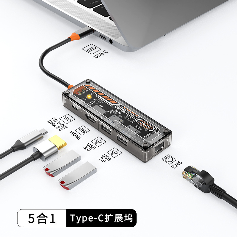 Typec Docking Station Expands USB Thunderbolt 3Hdmi Projection Converter Suitable for Apple MacBook Accessories