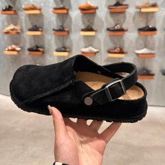 【現物】黒い本革のレトロな後に、二つの布を持っています。