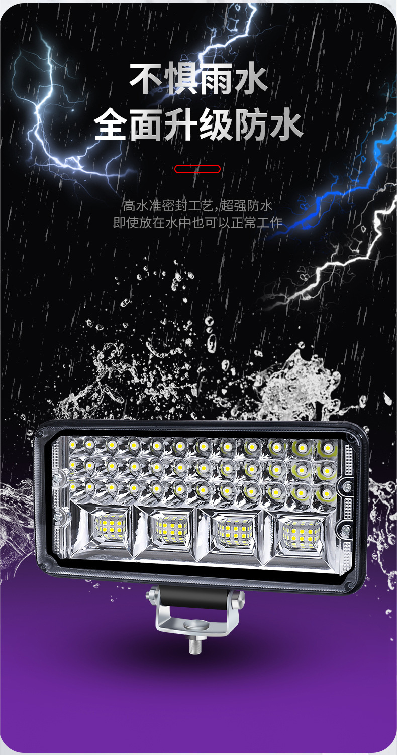Car Led Spotlights, Ultra-Bright 12V 24V for Trucks, Excavators, Construction Vehicles, Forklifts, Modified High-Intensity Headlights, and Strong Backup Lights