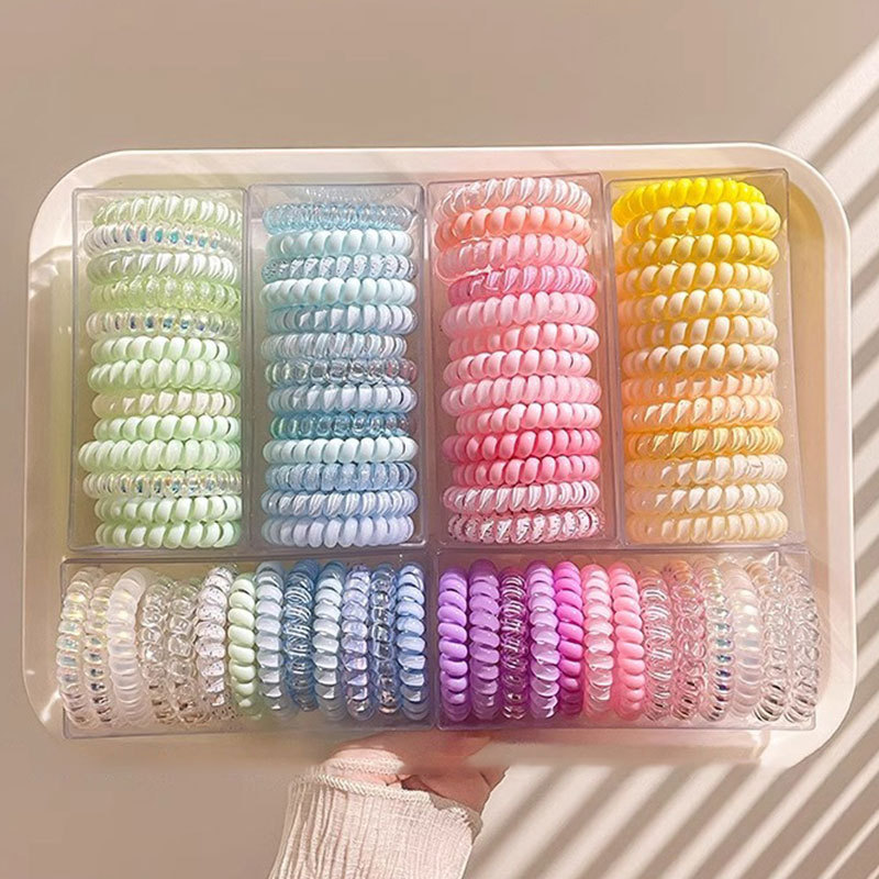 línea telefónica de alta sensibilidad anillo de cabello de niñas cordón de cabello de alta elasticidad y banda de goma duradera 2025 nuevo cabello de cabello