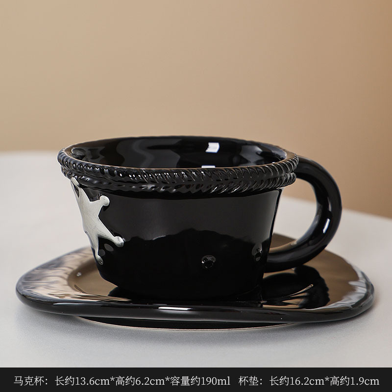 Alta calidad de la cara de la moda nórdica de té de la tarde tazas de café platos de oficina tazas de agua para parejas tazas de desayuno casero tazas de leche