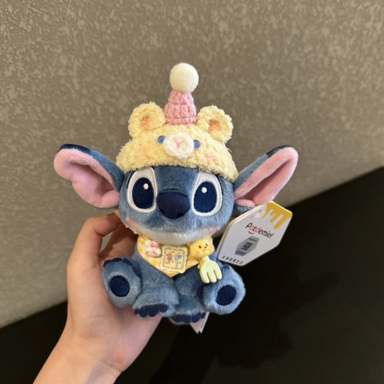 Genuino lindo Stitch Star Baby dibujos animados muñeco de peluche Stitch colgante llavero muñeca colgante regalo