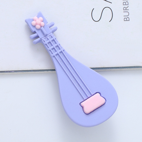 New Bestselling Hair Accessories for Women - Colorful Sand-Smooth Pipa-Shaped Hair Clips with Ancient Style, Versatile and Elegant, suitable for Eyebrow Edge Clips