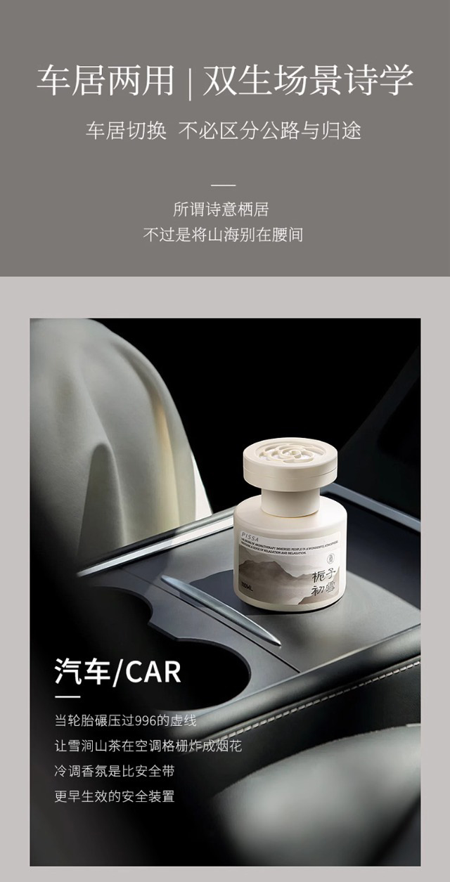Car Air Freshener 2026 New Model Home Fragrance High-End Aroma Ornament Car Air Freshener Odor Removal Car Perfume