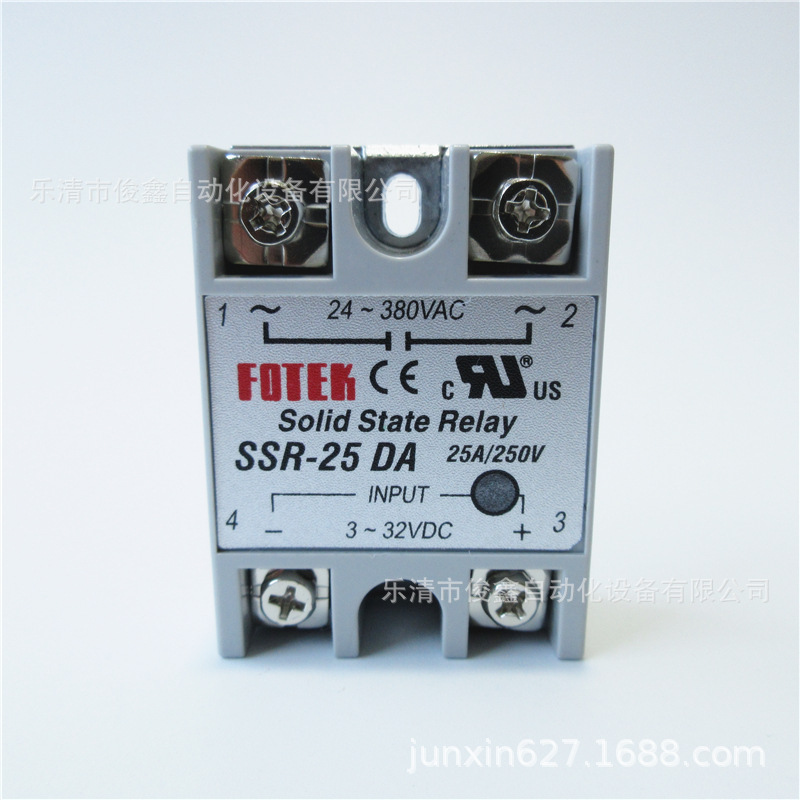 单相固态继电器SSR-25DA 直流控制交流 25A