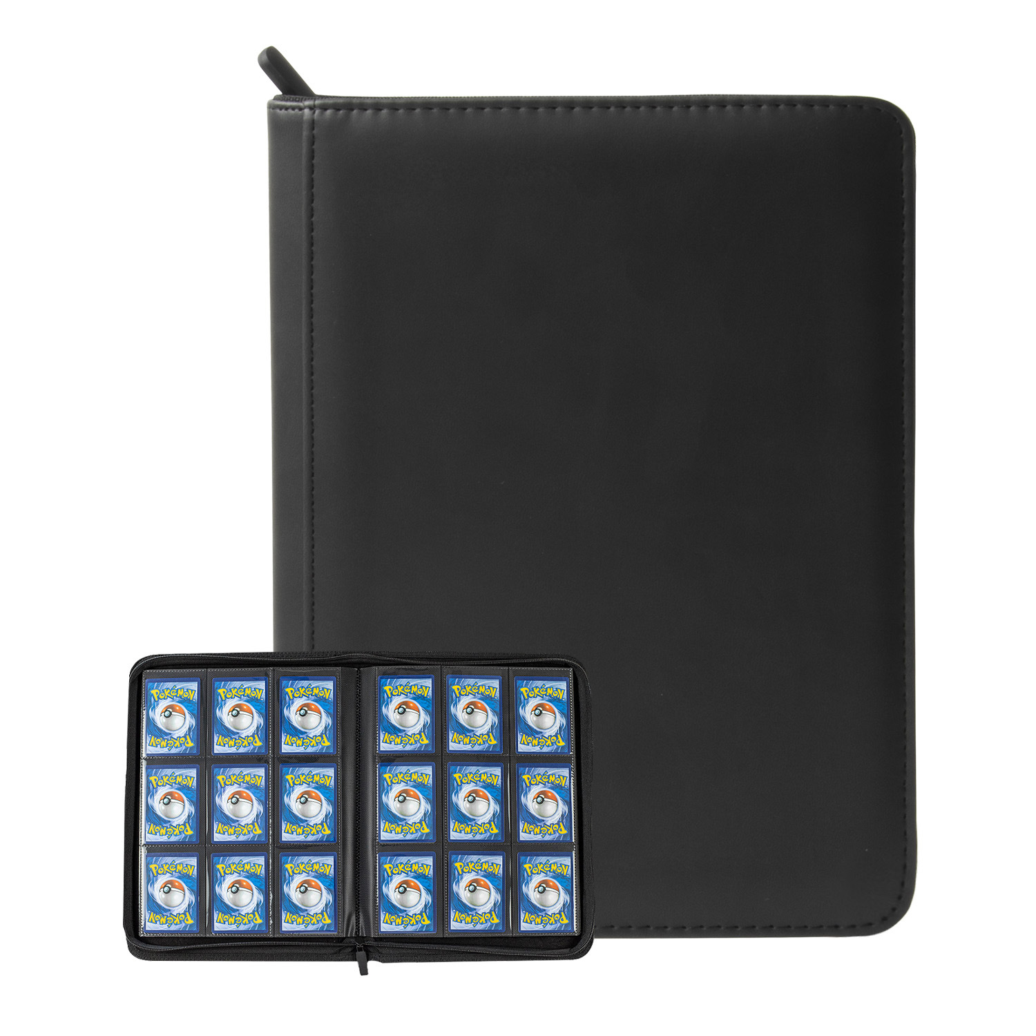 Cuero pu9 cremallera libro de la tarjeta de anime tarjeta de juego tarjeta de almacenamiento libro Ultraman colección Tarjeta de la estrella manual al por mayor