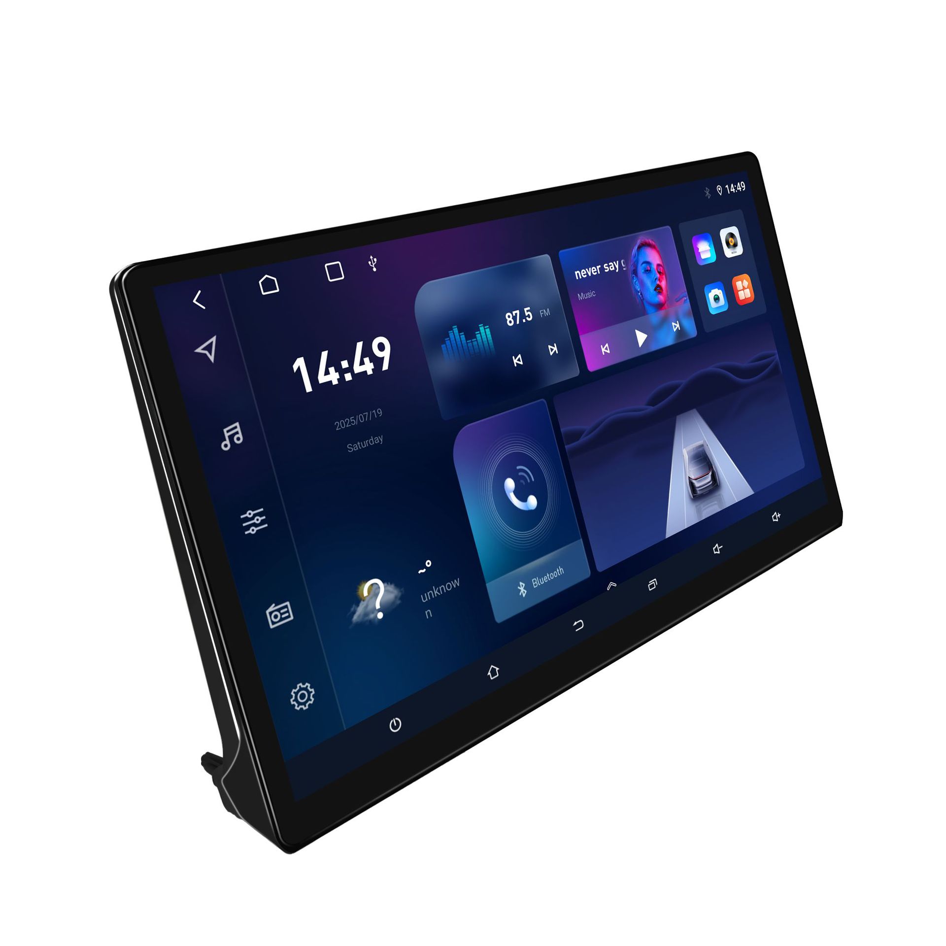 Toyota Car Display Screen Android High-Definition Dashboard Large-Screen Tv Gps Reversing Image Navigation System