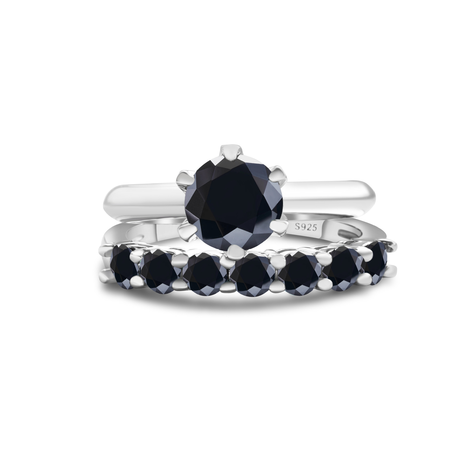 1.7CT anillo de piedra de moissanita oro S925 plata de moissanita conjunto con certificado GRA