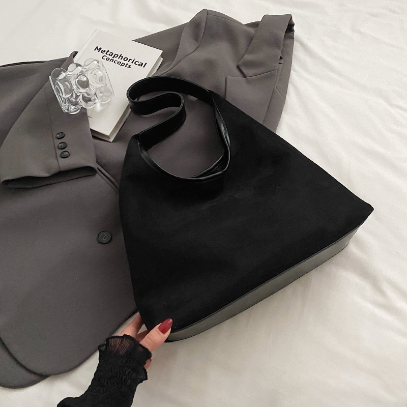 borsa da donna autunno e inverno retrò nicchia pelle di cervo velluto borsa per il pane nuova borsa da donna versatile spalla_voghion.com