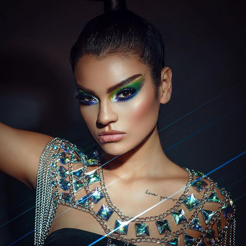 Filtro de banda de efecto de llamarada azul pantalla ancha de película de estilo deformado FILTRO DE CÁMARA DE efecto especial cepillado