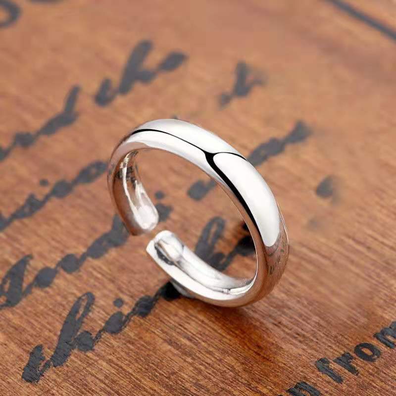 Glossy adjustable ring handmade for men and women