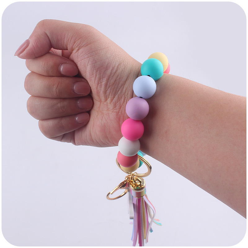Beach Modern Style Round Silica Gel Beaded Women's Bracelets display picture 2