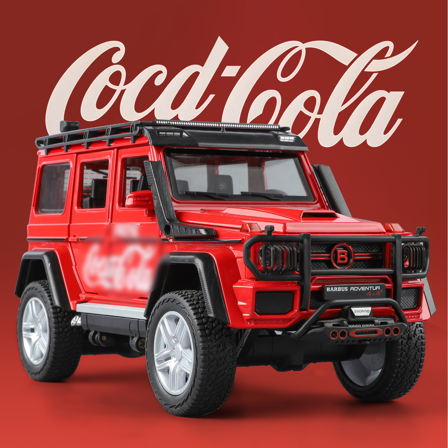 1: 24 Big Ben Coca-Cola modelo de SUV de aleación de cuatro ruedas amortiguador de sonido y luz juguetes para niños adornos de regalo de cumpleaños