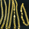 Necklace hip-hop style, chain suitable for men and women, European style, 750 sample gold