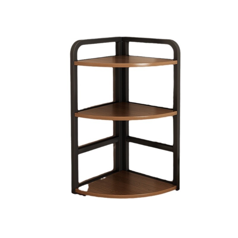 Estante de escritorio estante de escritorio de oficina esquina de escritorio estante de almacenamiento simple esquina de pared triángulo escritorio pequeño gabinete de libros