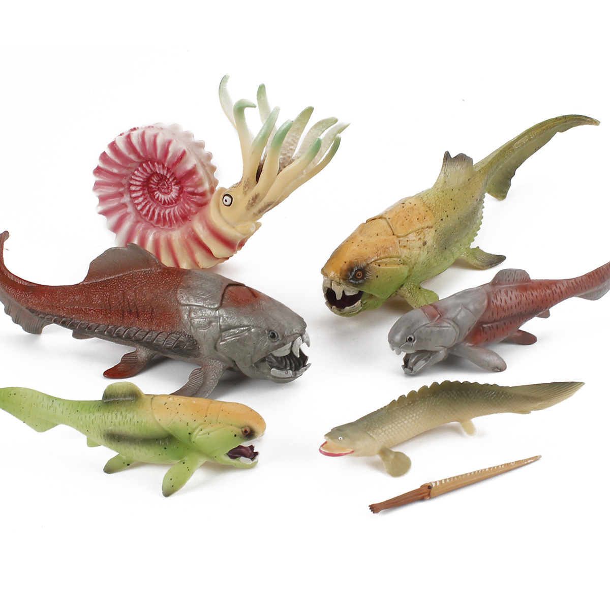 Simulación océano antiguo modelo biológico pescado de Deng loro tornillo crisantemo piedra decoración juguete transfronterizo Amazon