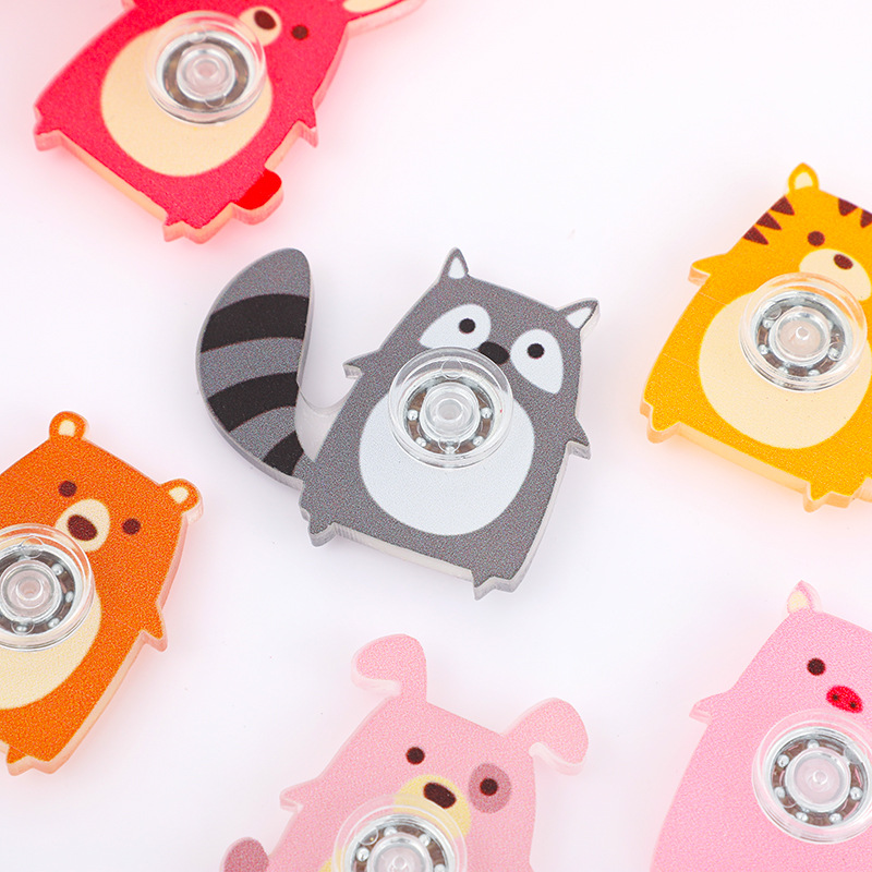 Nuevo estilo transfronterizo de dibujos animados giroscopio de dedo animal pequeño giroscopio de dedo juguete de gashapon juguete de descompresión transfronteriza al por mayor