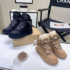 桑坡 秋冬用 スノーブーツ レディース メル ハイカット 快適 フラット ラウンドトゥ レースアップ スポーツ トレンド ハイカット カジュアルシューズ