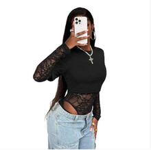 X 12894 Lace T Shirt Jumpsuit Irregular Top �ٽz�B�wѝ