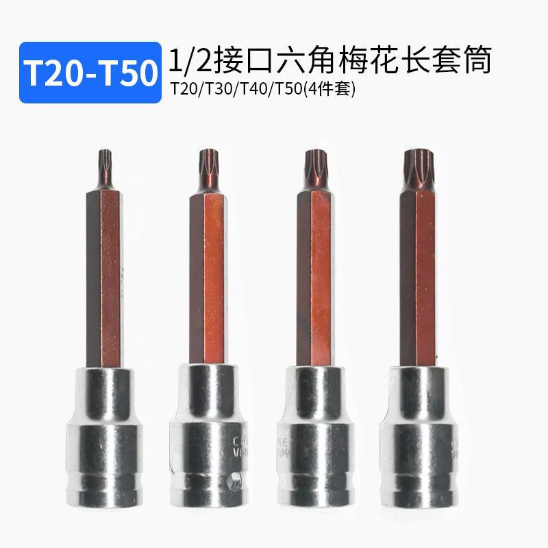 Set largo de 4 piezas T20 + T30 + T40 + T50