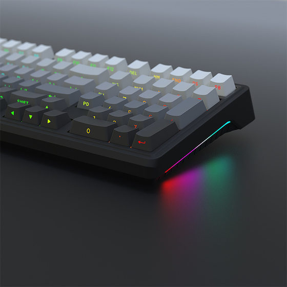 in stock cross-border wholesale Heijishe YG102 mechanical keyboard kit Bluetooth 2.4G wireless wired three-mode RGB light