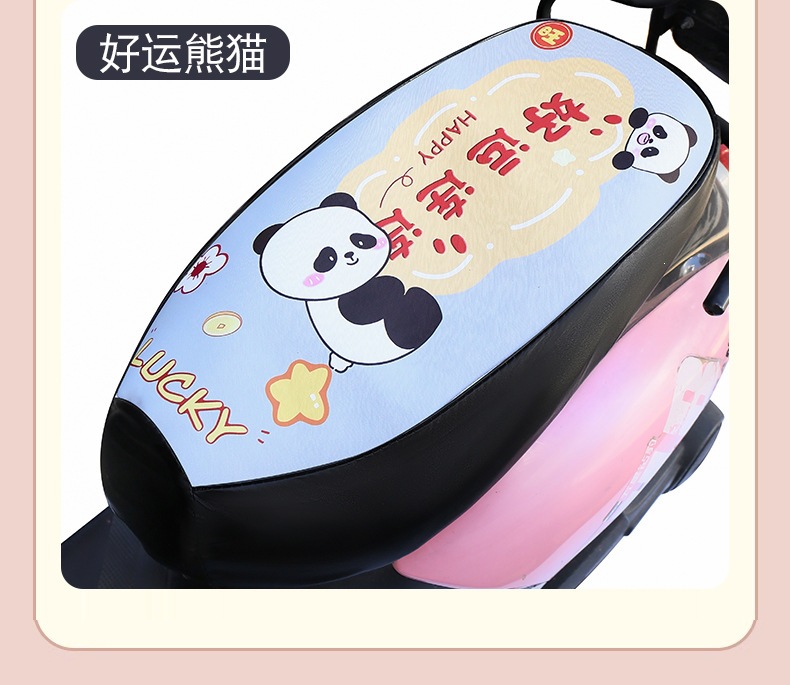 Thickened Electric Vehicle Seat Cover, Durable Battery Car Seat Cushion Cover, Leather Waterproof Sun Protection Seat Cover, Universal for All Seasons