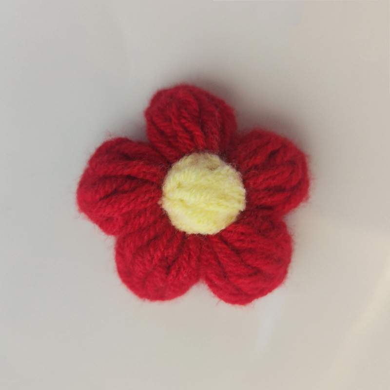 手工钩针泡芙花毛线花朵DIY发夹饰品配件胸花首饰包包服装辅料|undefined