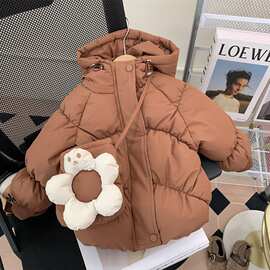 女童羽绒棉服冬装2025新款宝宝加厚保暖棉衣儿童棉袄外套潮小童装