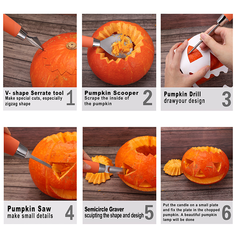 Carved set, scraper, Amazon, halloween