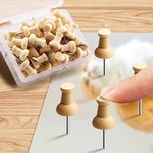 Wooden T-shaped nails, nail heads, softwood, felt, wall nails, cap nails, photo nails, fixed nails