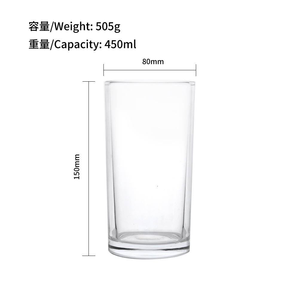 Hot sale Amazon de alta calidad vidrio transparente vela taza taza de frasco de frasco de frasco de frasco 80 90