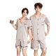 Yase [Island Echo] 2025 New Ice Silk Pajamas Summer Thin Teenage Boys Home Clothing Set