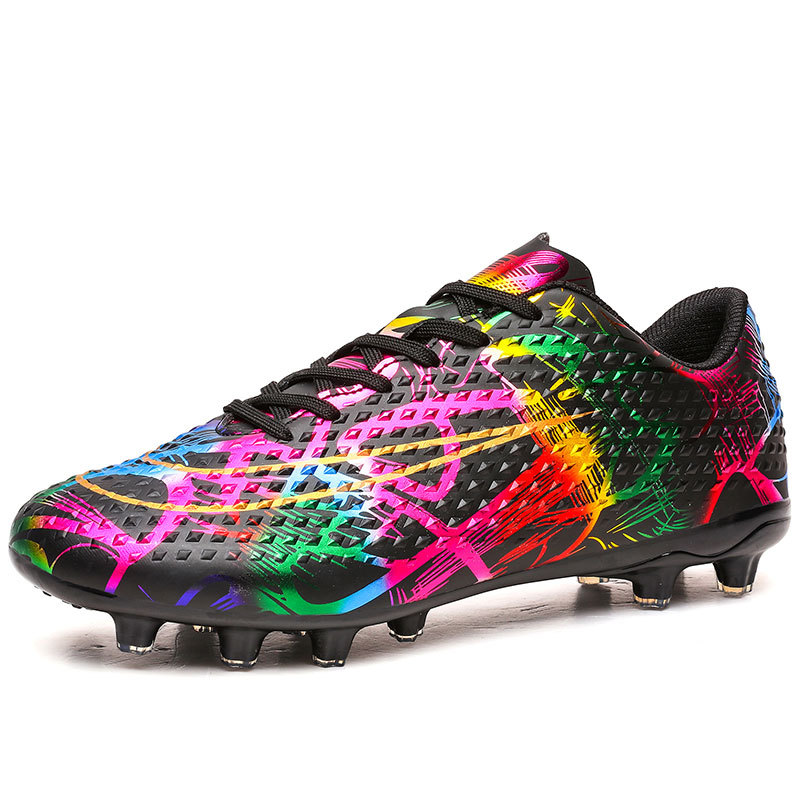 2024 transfronterizos nuevos zapatos de fútbol FGTF hombres bajos zapatos de fútbol de clavos largos y cortos de moda juvenil comercio exterior tamaño grande