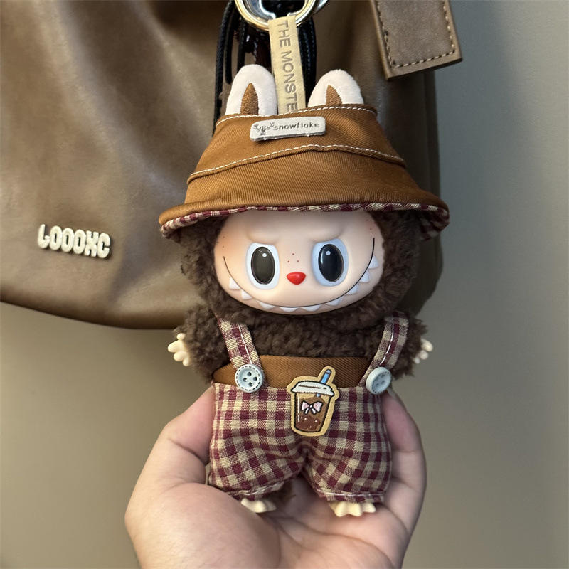 17cmラブブ服、ラブブベビー服、第一世代、第二世代、第三世代の座りパーティードール服スーツに適しています。