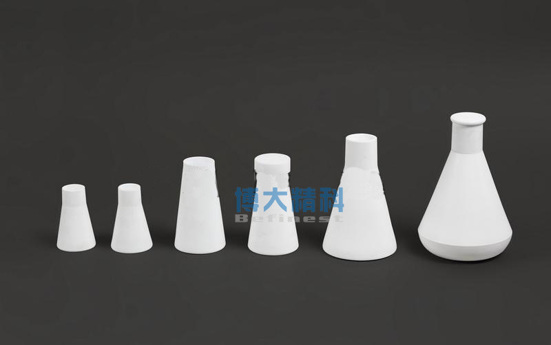 厂家50ml聚四氟乙烯三角烧瓶F4三角烧瓶耐腐蚀耐高低温