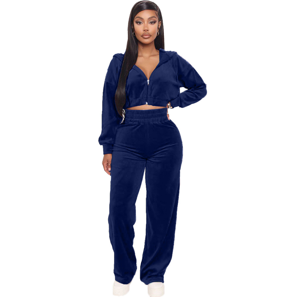 2025 Cross-Border European American Autumn/Winter Women's Clothing Hot Sale Korean Velvet Zipper Jacket And_ecoleips.com