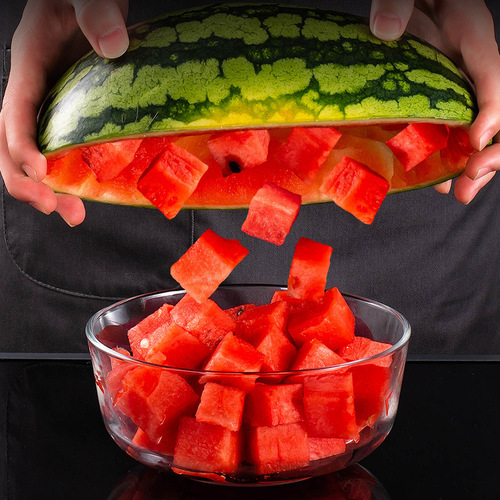 The ultimate watermelon cutting tool, 304 stainless steel fruit knife, designed specifically for watermelon slicing, fruit slice cutter, watermelon cutter