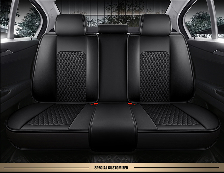 New Car Seat Cushion for All Seasons, All-Inclusive, Full Leather, Popular Diamond Car Seat Cushion Manufacturer Wholesale Export