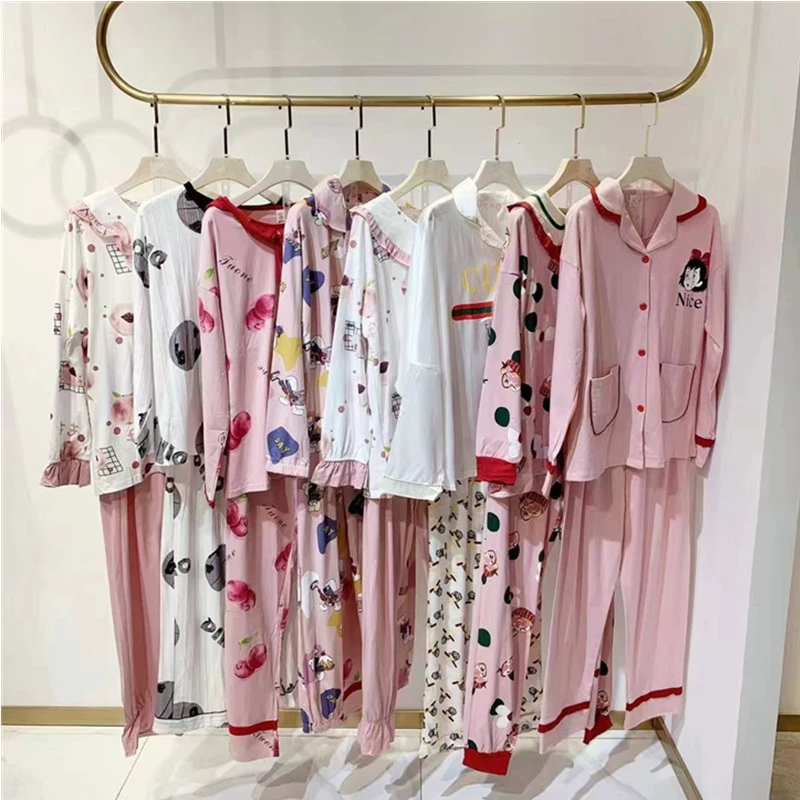 Распродажа женской одежды Fenteng Home Wear: шелковые пижамы весна 2025, комфортные, брендовые, оптом.