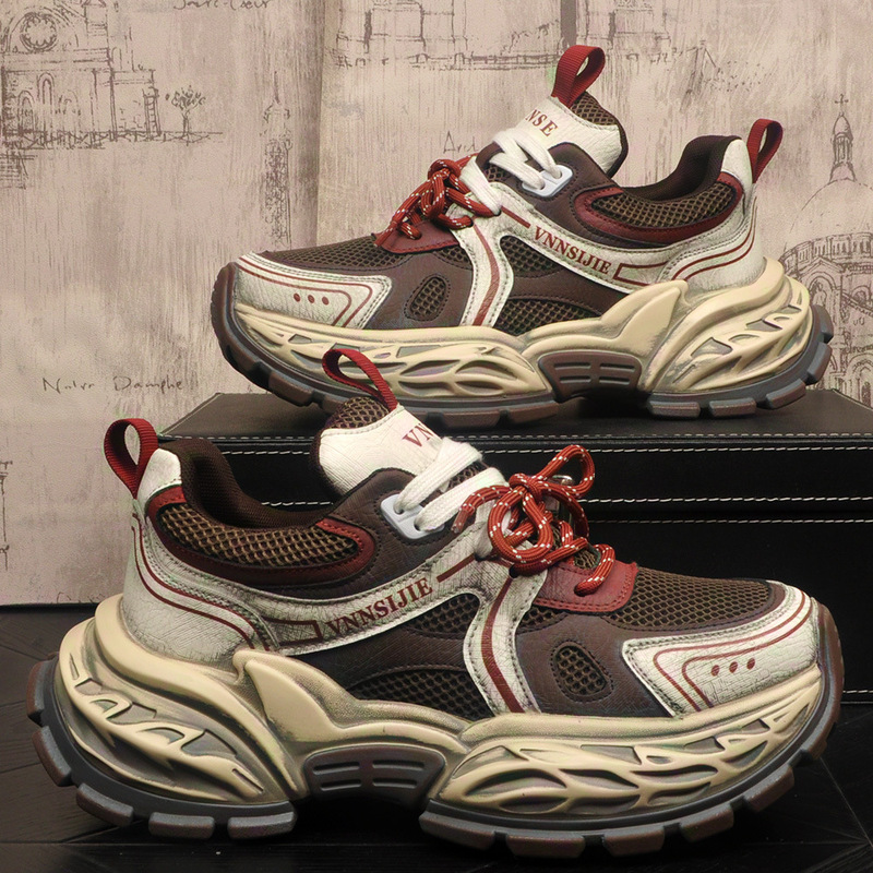 European Fashion Trendy Hot-Selling Dad Shoes with Thick Soles, Height-Increasing, Color-Blocking, Original Niche Mesh Sneakers for Young People European Fashion Trendy Hot-Selling Dad Shoes with Thick Soles, Height-Increasing, Color-Blocking, Original Niche Mesh Sneakers for Young People
