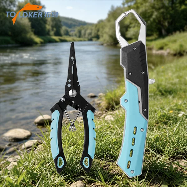 Fishing Gear Set, Stainless Steel Lure Pliers and Fish Control Device All-In-One Set, Fishing Tools, Lure-Specific Pliers