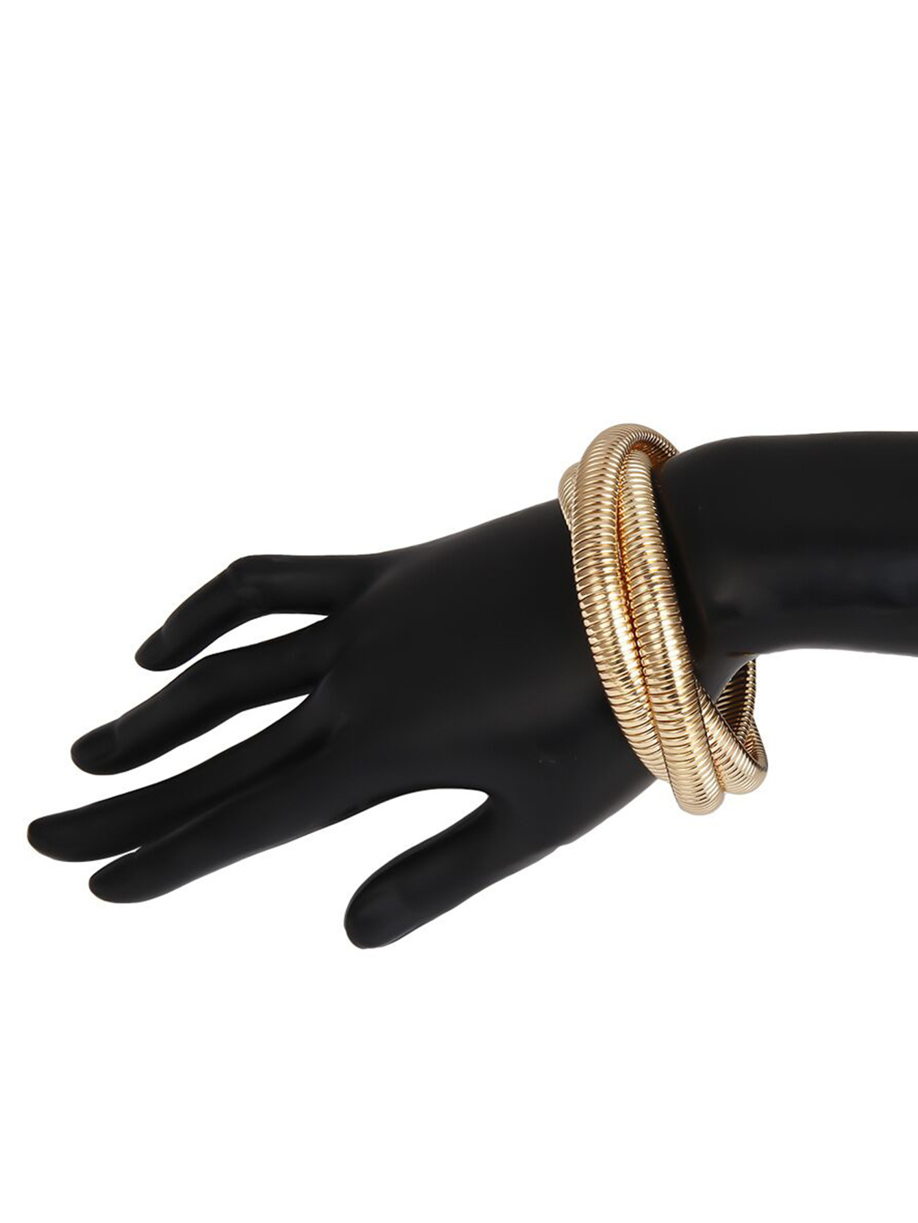 Solid Color Pattern Exaggerated Solid Color Metal Wholesale Bangle