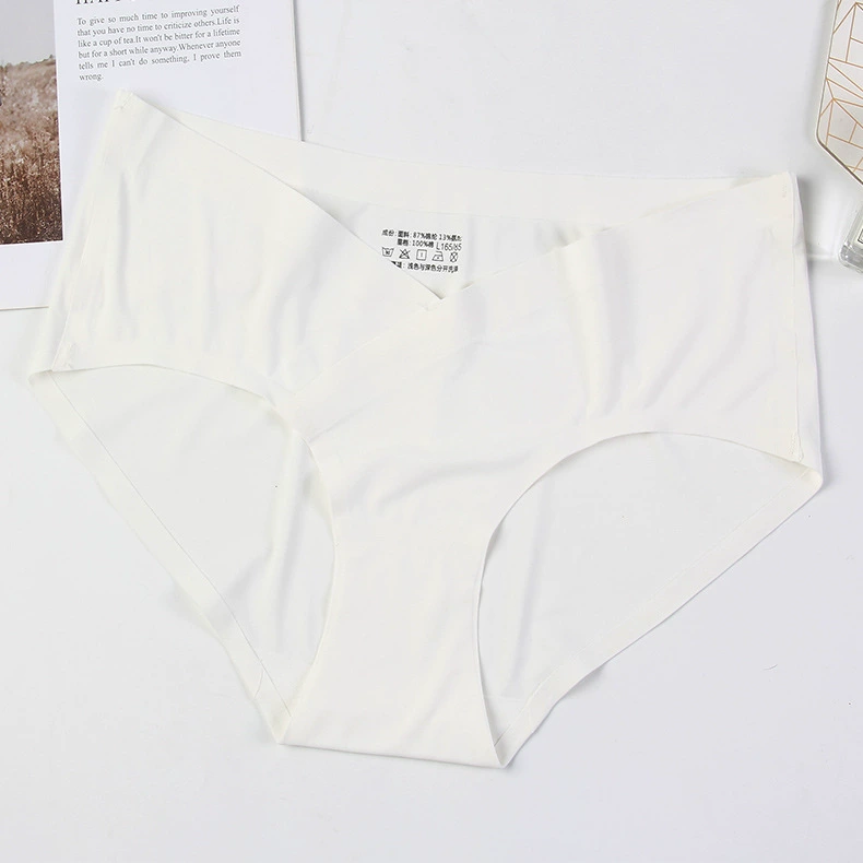 Comfortable silk pants for pregnant with belly support